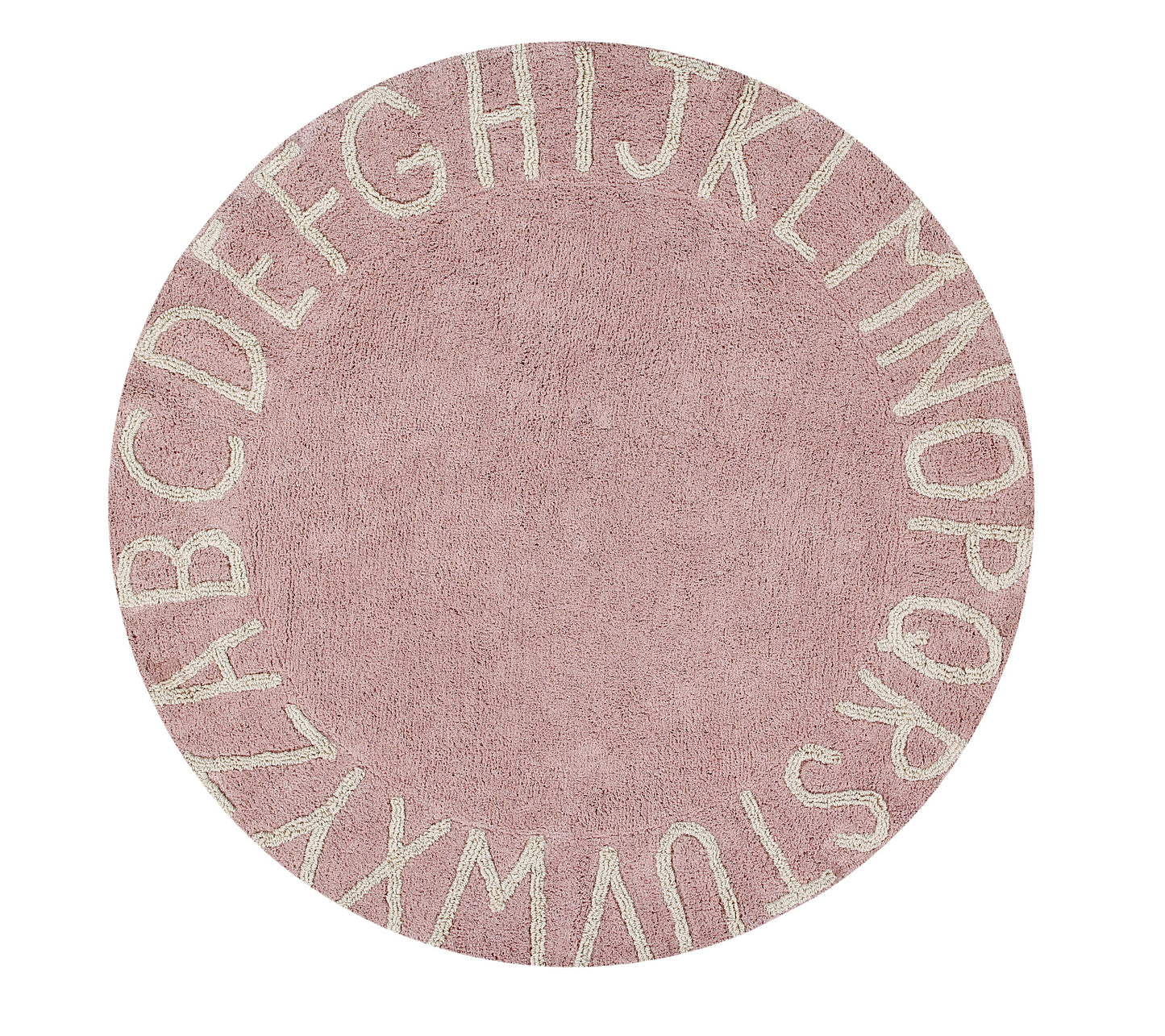 Washable Rug Round ABC Vintage Nude-Natural