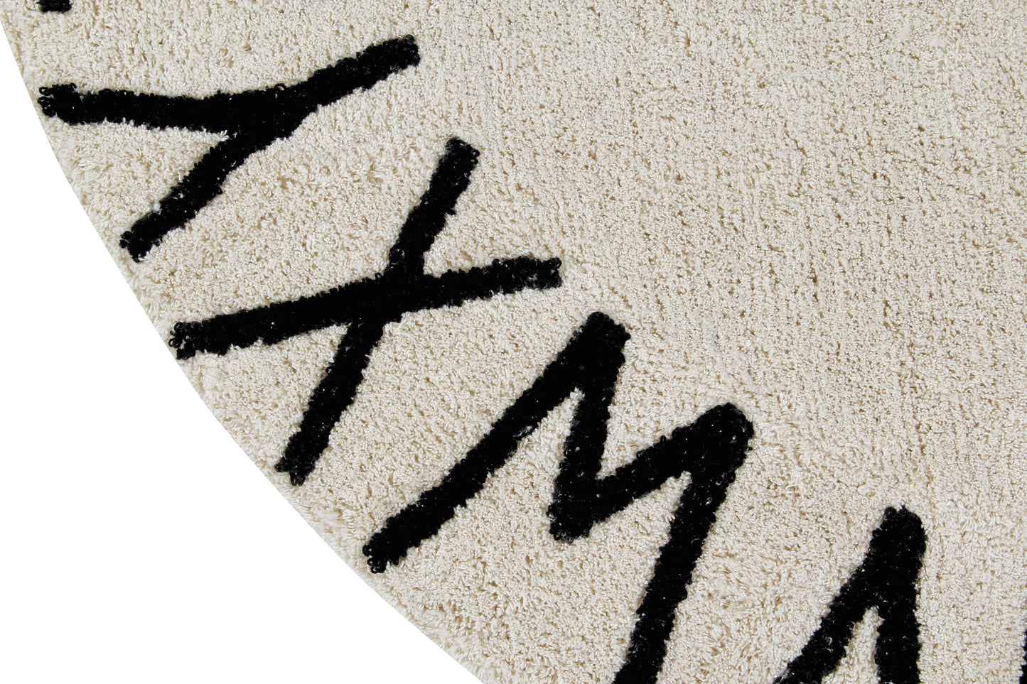 ABC ROUND WASHABLE RUG