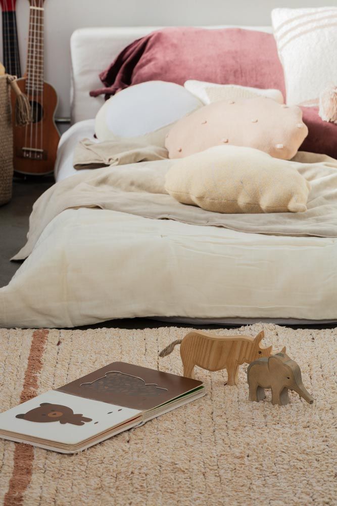 Reversible Washable Rug Twin Toffee S