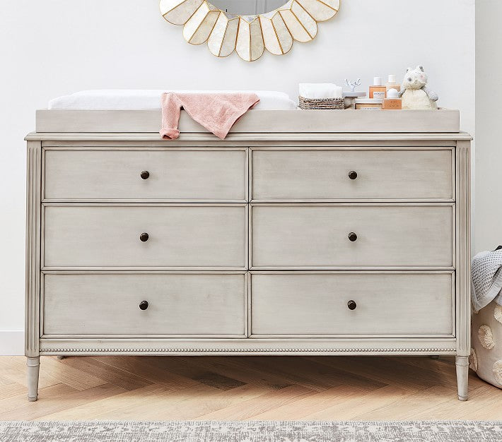 Harlow Extra-Wide Dresser & Topper Set, Antique Gray, In-Home Delivery Harlow Extra-Wide Dresser & Topper Set, Antique Gray, In-Home Delivery