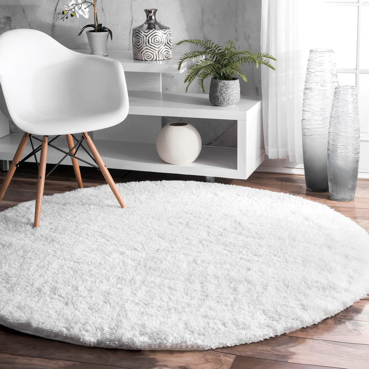 Gynel Cloudy Shag Rectangular Area Rug