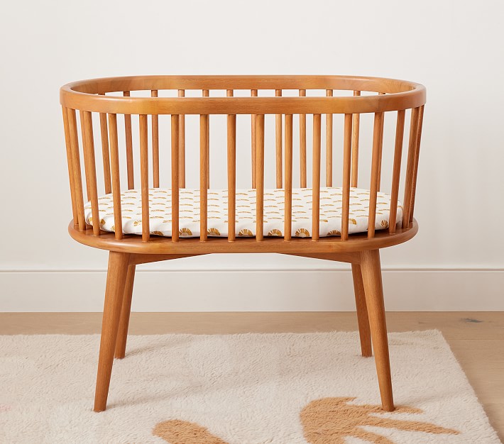 west elm x pbk Mid Century Bassinet & Mattress Pad Set