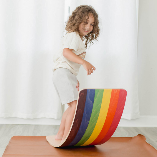 Rainbow Wobble Board