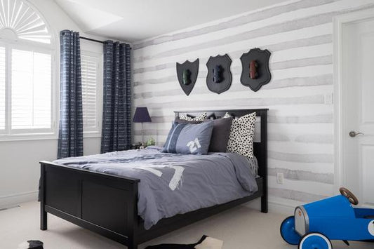 Watercolor Horizontal Stripe Wallpaper