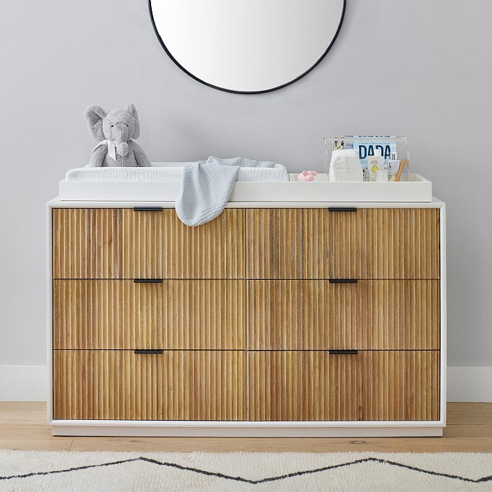 west elm dresser x pbk Quinn Extra Wide & Topper Set – Alegoryca Drawer features English dovetail Sequin Laced Double Dress Color:Royal Blue uniform pant